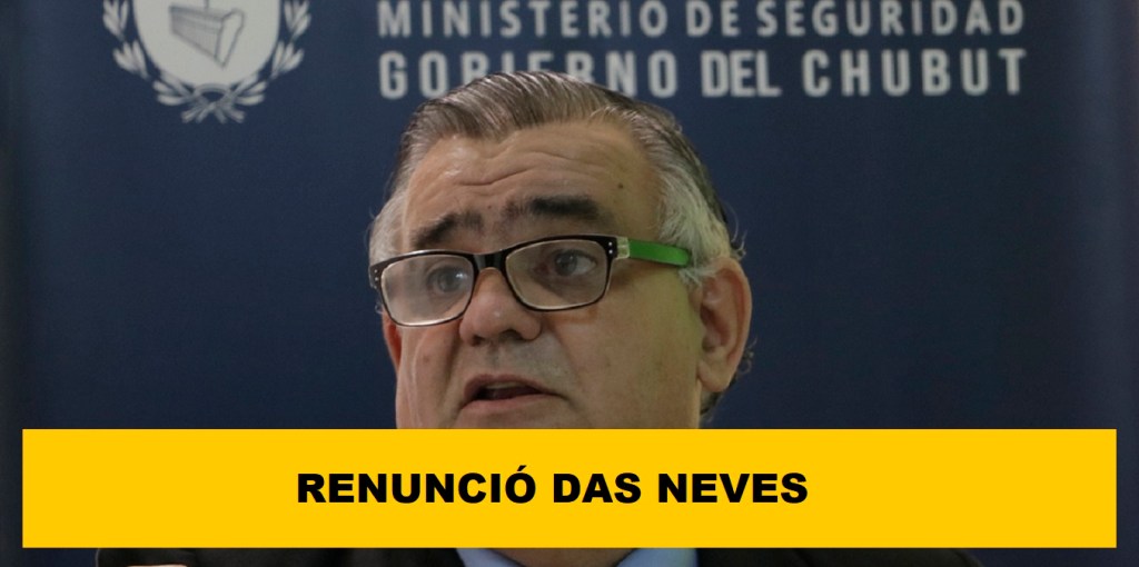 #URGENTE | ARCIONI ACEPTÓ LA RENUNCIA DE DAS&nbsp;NEVES