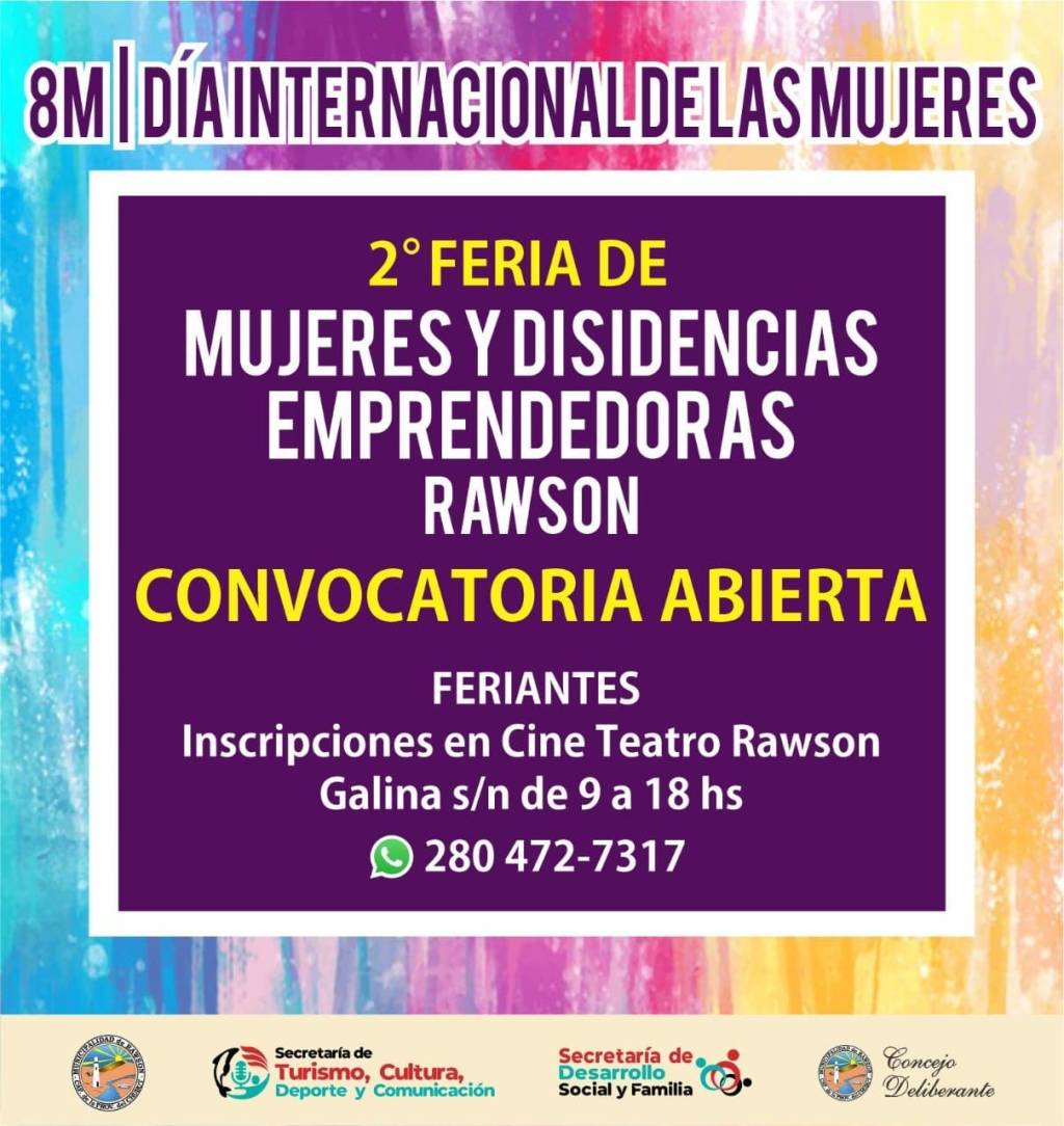 #RAWSON | 2ª Feria de Mujeres y Disidencias Emprendedoras 