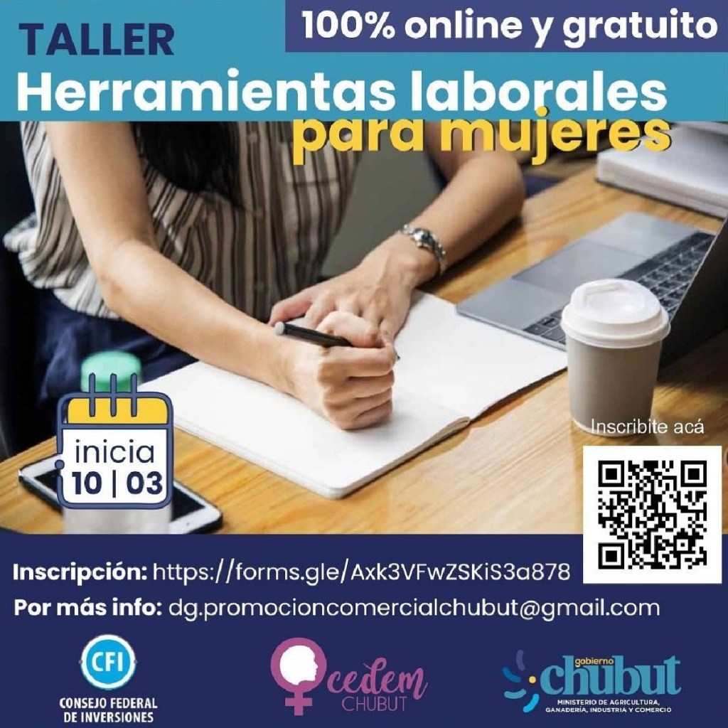 #CHUBUT | Taller de Herramientas Laborales para&nbsp;Mujeres
