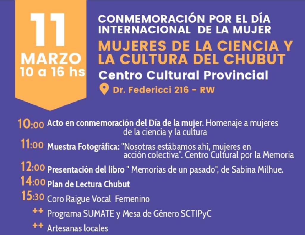 #8M | La Secretaría de Ciencia y Cultura conmemora el Día internacional de la Mujer con diversas&nbsp;actividades