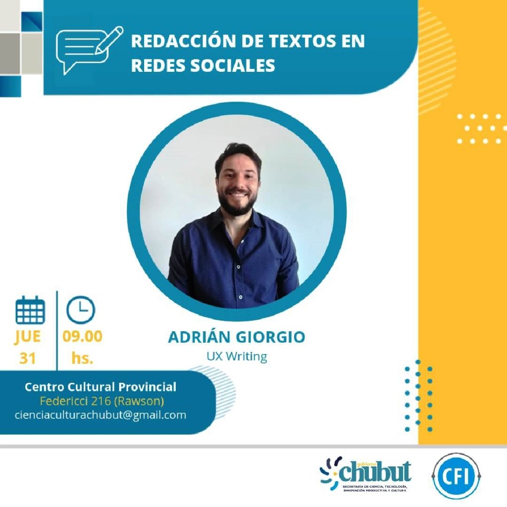 #DATO | Taller gratuito para redacción de textos en redes&nbsp;sociales