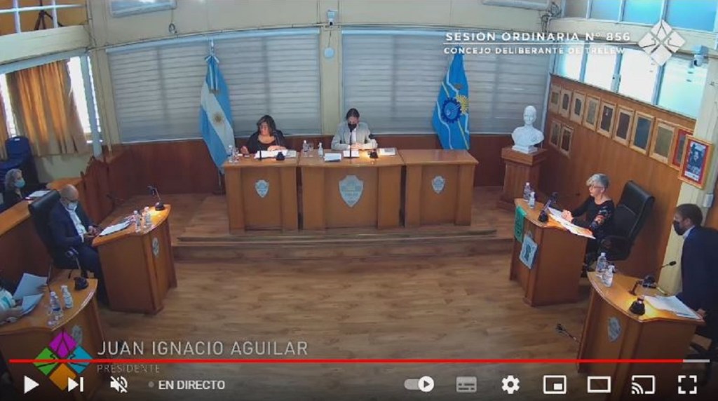 #TRELEW | SEGUÍ EN VIVO LA SESION DEL CONCEJO&nbsp;DELIBERANTE