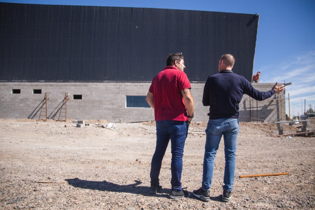 #RAWSON | AVANZA LA OBRA DEL NUEVO COMPLEJO&nbsp;DEPORTIVO