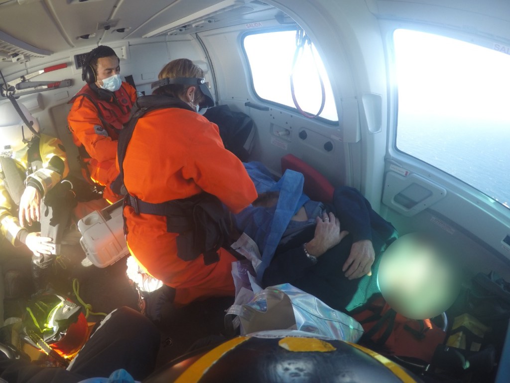 #RESCATE | Prefectura evacuó de un pesquero a un tripulante que sufrió una&nbsp;descompensación