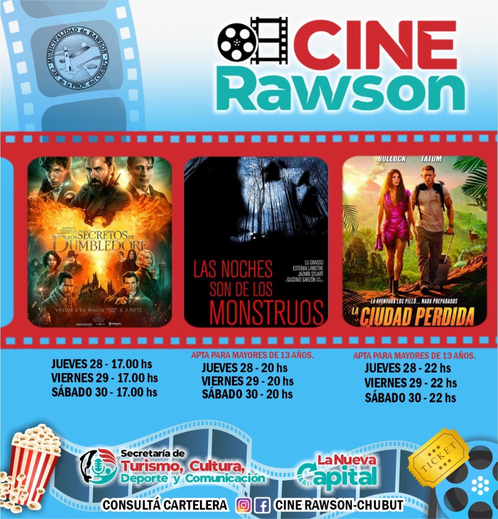 #DATO | Cartelera de estrenos en el Cine&nbsp;Rawson