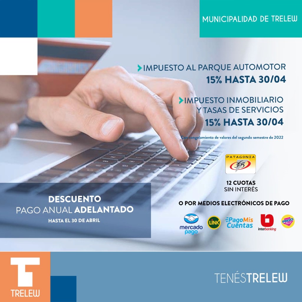 #CHUBUT |Continúan los descuentos por pago anual adelantado de&nbsp;impuestos