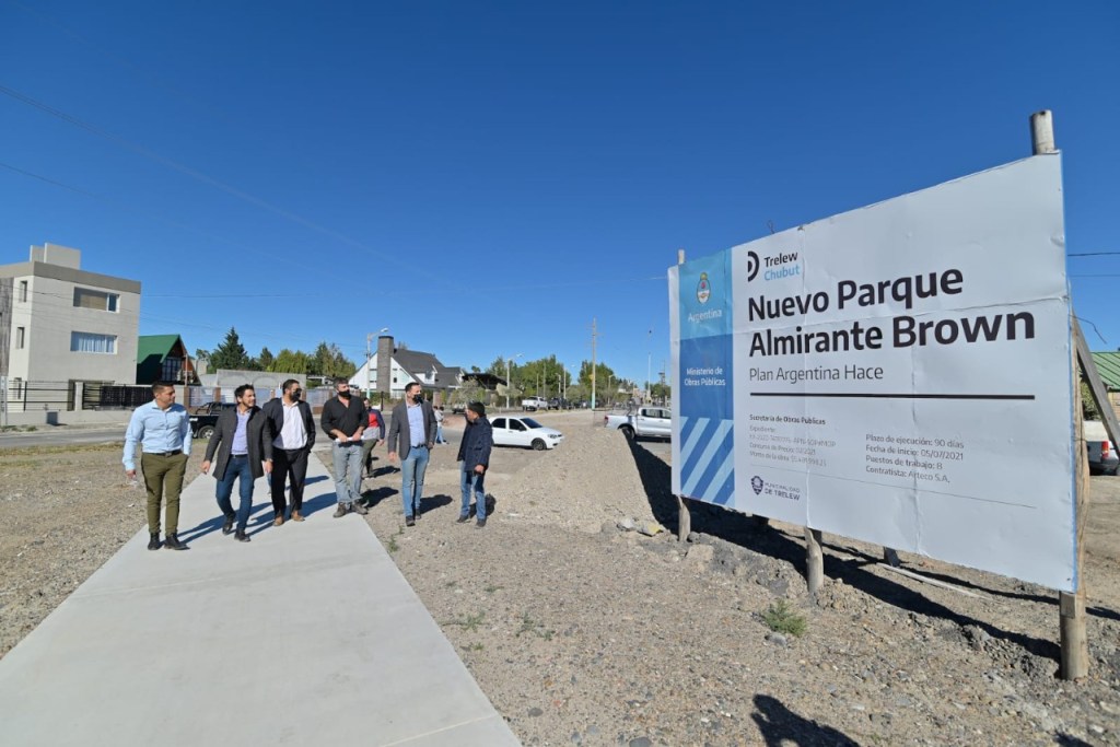 #TRELEW | Realizan tareas complementarias que darán conclusión al Parque&nbsp;Brown