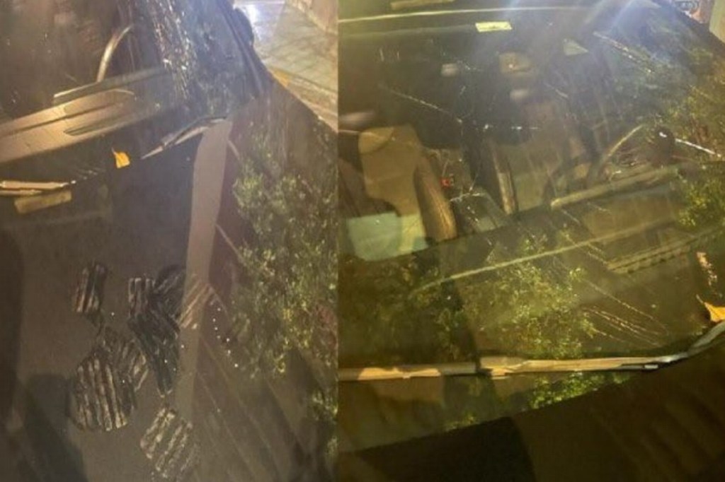 #FOTOS | ASÍ QUEDÓ EL AUTO DEL “TOTO” SALVIO DESPUÉS DEL INCIDENTE DE&nbsp;HOY