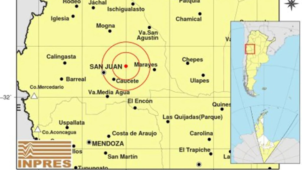 Un sismo de 5,2 grados sacudió la ciudad de San&nbsp;Juan