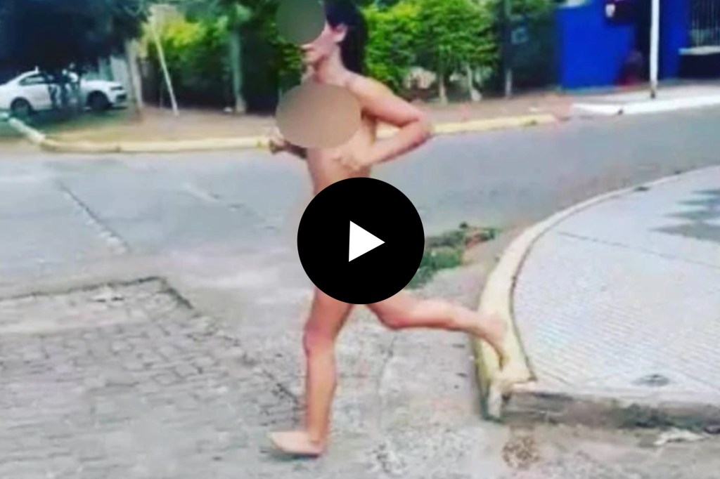Video: una mujer consumió hongos alucinógenos, salió a correr desnuda por la calle y se tiró al&nbsp;río