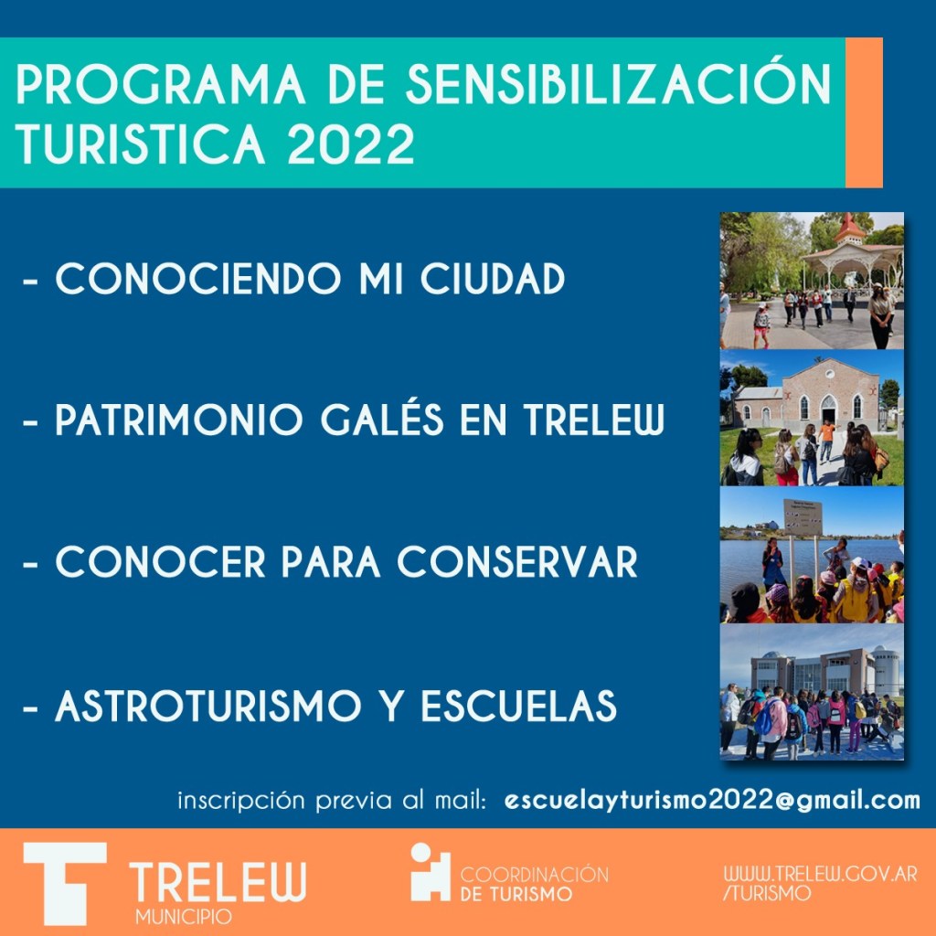 Trelew relanza el Programa de Sensibilización&nbsp;Turística