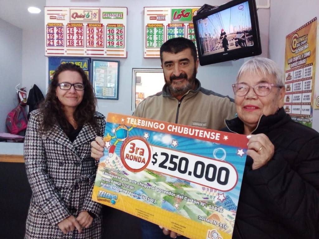 Lotería del Chubut entregó premio en Puerto&nbsp;Madryn