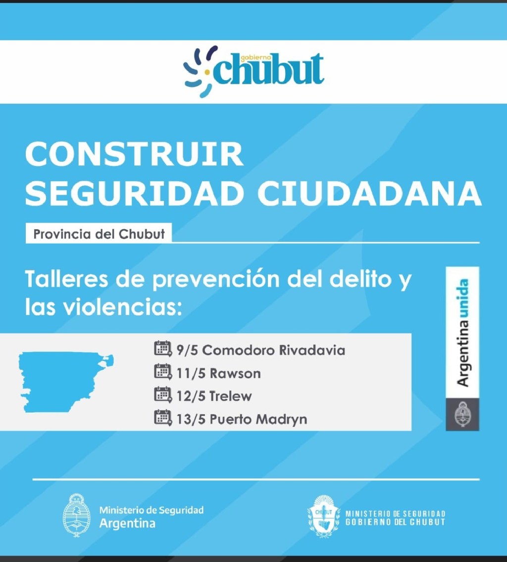 Actividades preventivas con el Ministerio de Seguridad de la&nbsp;Nación