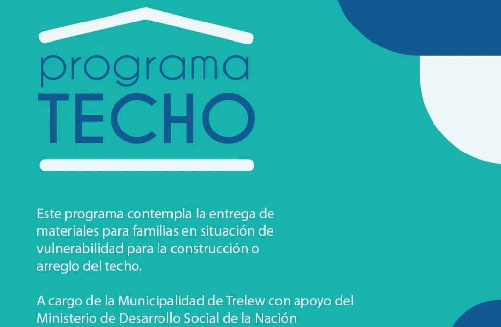Continúa abierta la inscripción para el programa Techo en&nbsp;Trelew