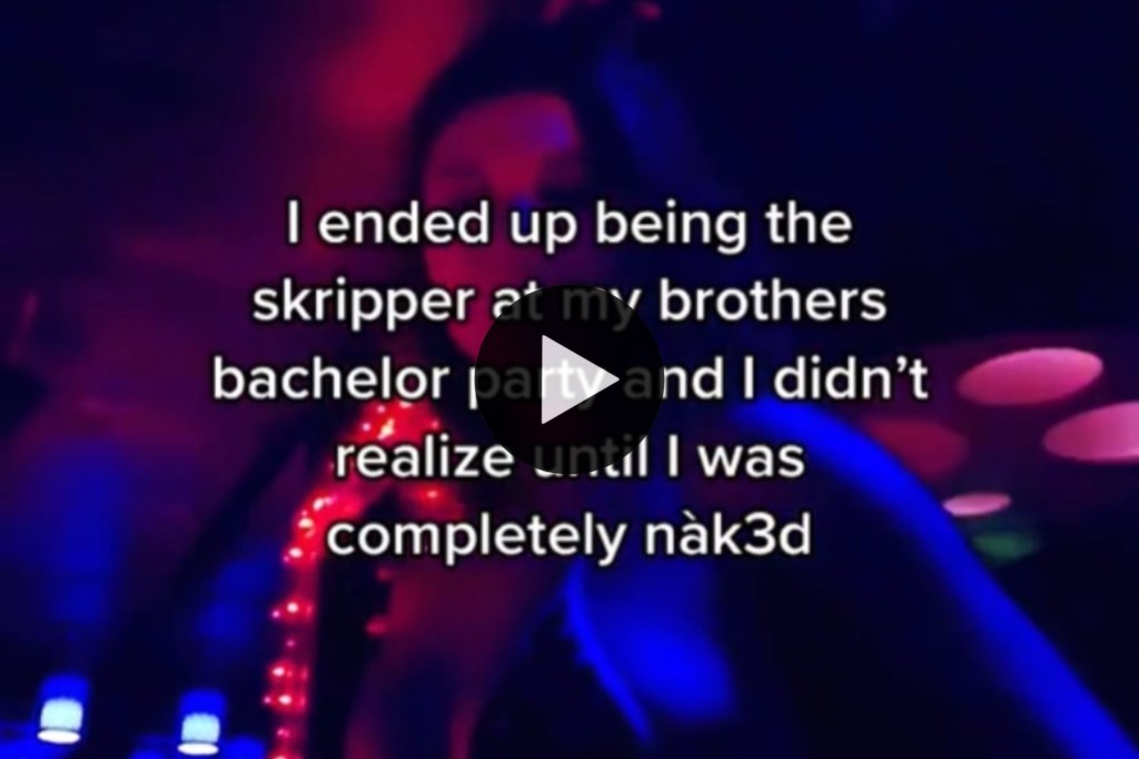 Video: una stripper se desnudó en una despedida de soltero y descubrió que era la de su&nbsp;hermano