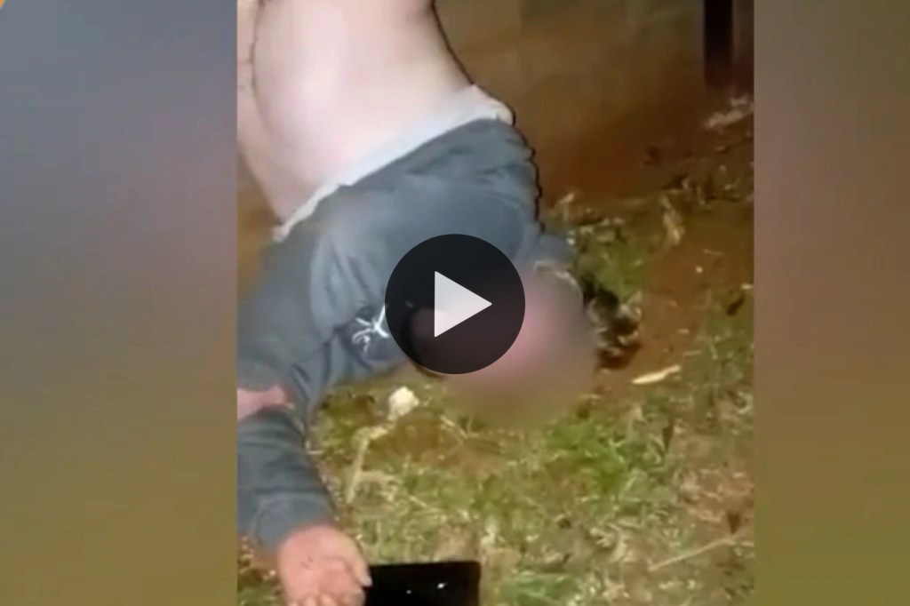 Video: entró a robar borracho, se enganchó el pantalón y quedó colgado de la&nbsp;reja