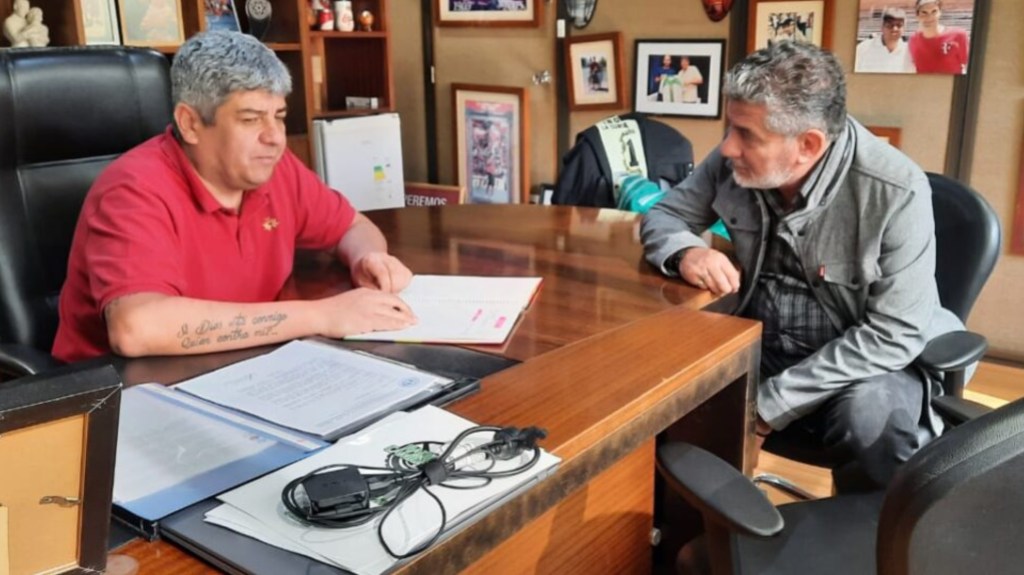 Taboada se reunió con Pablo Moyano y hablaron de la generación de empleo&nbsp;genuino