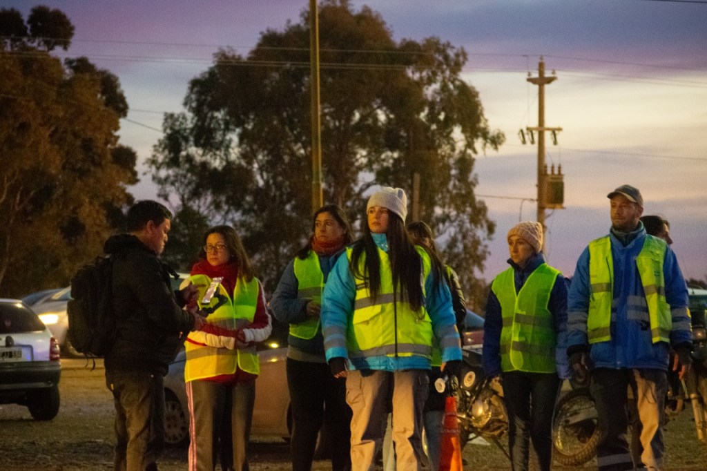 Alumnos de la Escuela de Aprendizaje Laboral participaron en los controles de seguridad&nbsp;vial