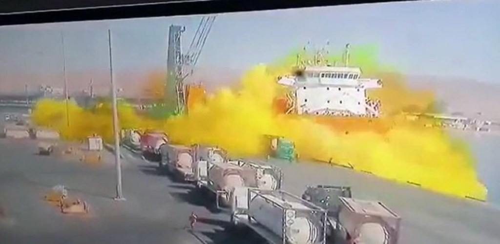 Doce muertos y más de 200 heridos por una fuga de gas en un puerto&nbsp;jordano