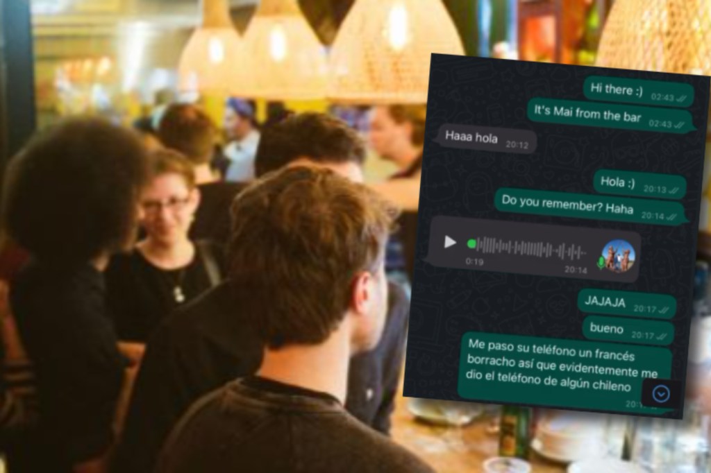Una chica conoció a un francés en un bar, le dio mal el teléfono y la respuesta se hizo&nbsp;viral