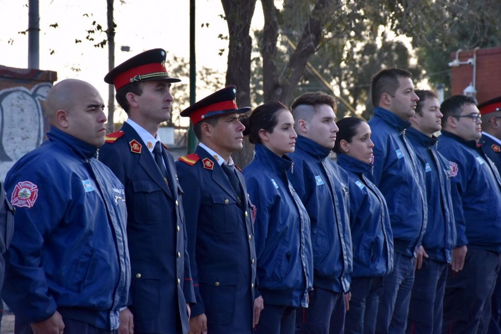 Emocionante acto con los Bomberos Voluntarios de&nbsp;Trelew
