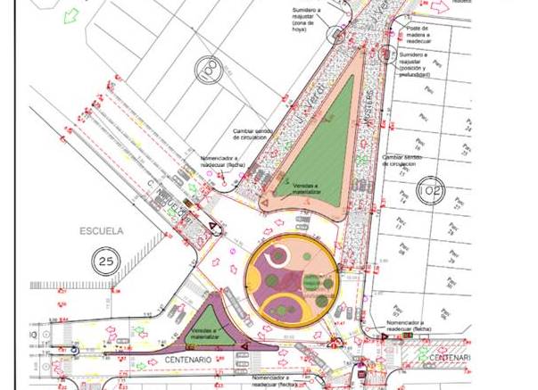 Limitan la circulación vehícular en zona donde se construye la nueva&nbsp;rotonda