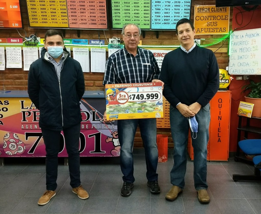 Lotería del Chubut premió a una jubilada de Esquel con 5 millones de&nbsp;pesos