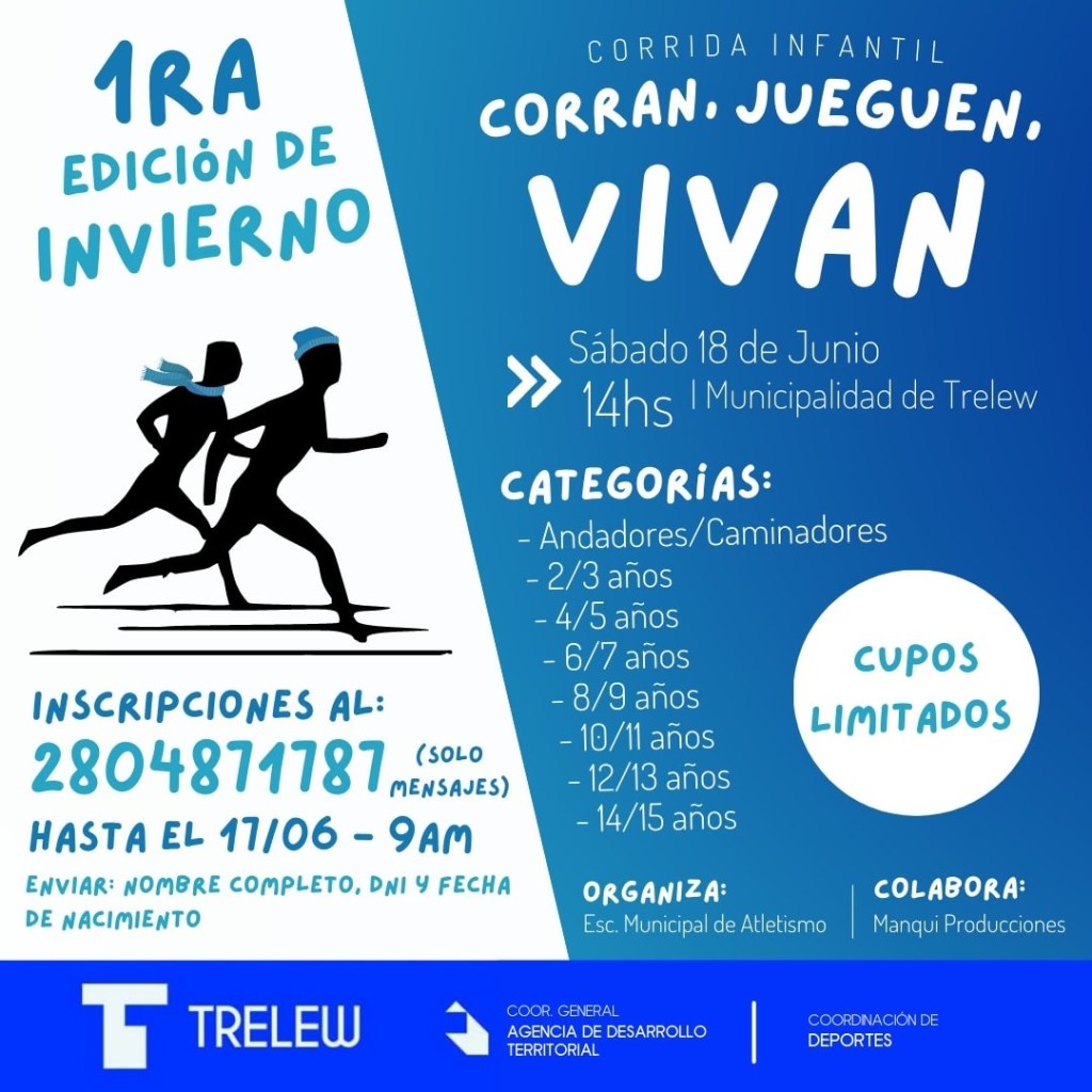 Corrida infantil «Corran, Jueguen,&nbsp;Vivan»