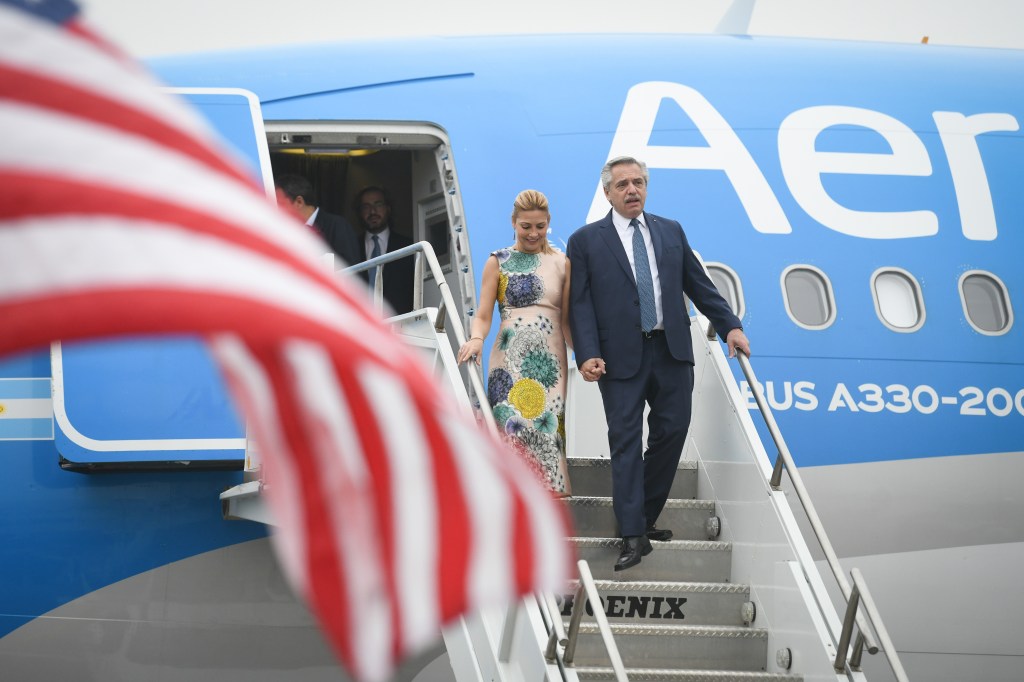 El Presidente llegó a Estados Unidos para participar de la IX Cumbre de las&nbsp;Américas