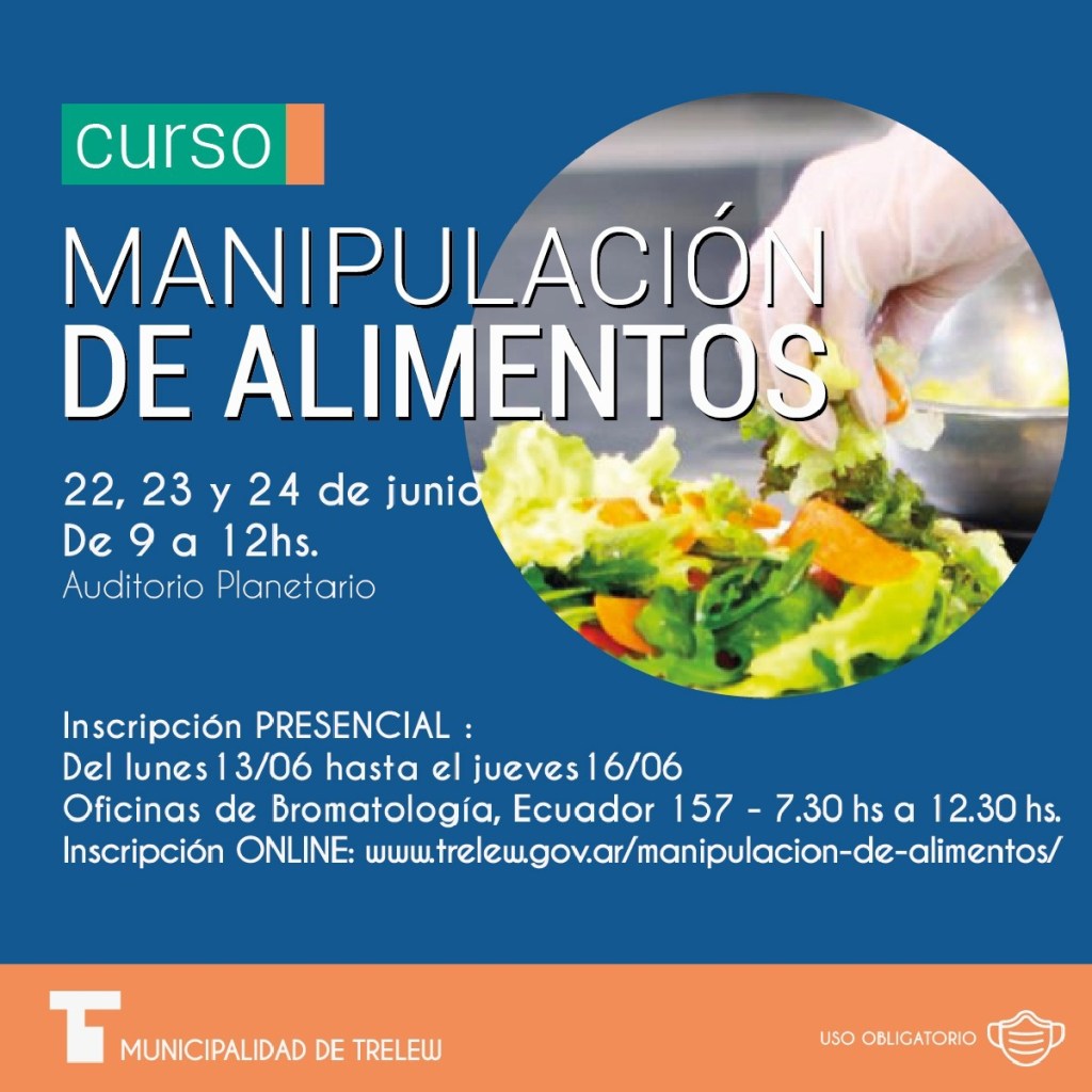 Comienza la inscripción para curso gratuito sobre manipulación de&nbsp;alimentos