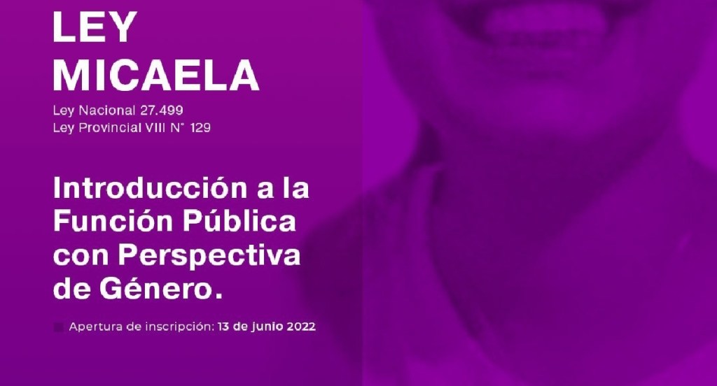 Ley Micaela: Está abierta la inscripción para capacitación de agentes&nbsp;públicos