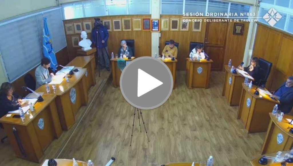 Mirá en VIVO la sesión del Concejo Deliberante de&nbsp;Trelew