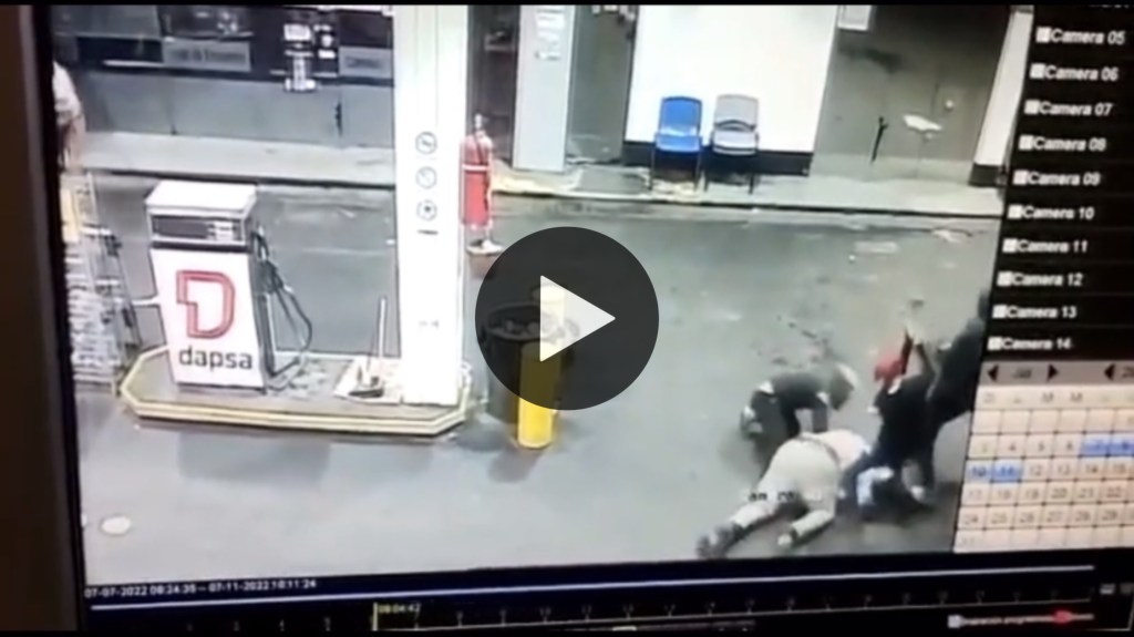 Video: patota asesinó a golpes a un hombre tras una discusión en una estación de&nbsp;servicio