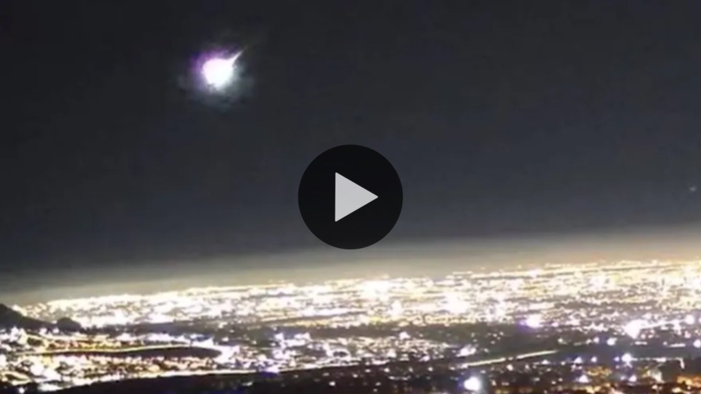 Video: una impresionante bola de fuego causó sorpresa y alarma en la Cordillera de Los&nbsp;Andes