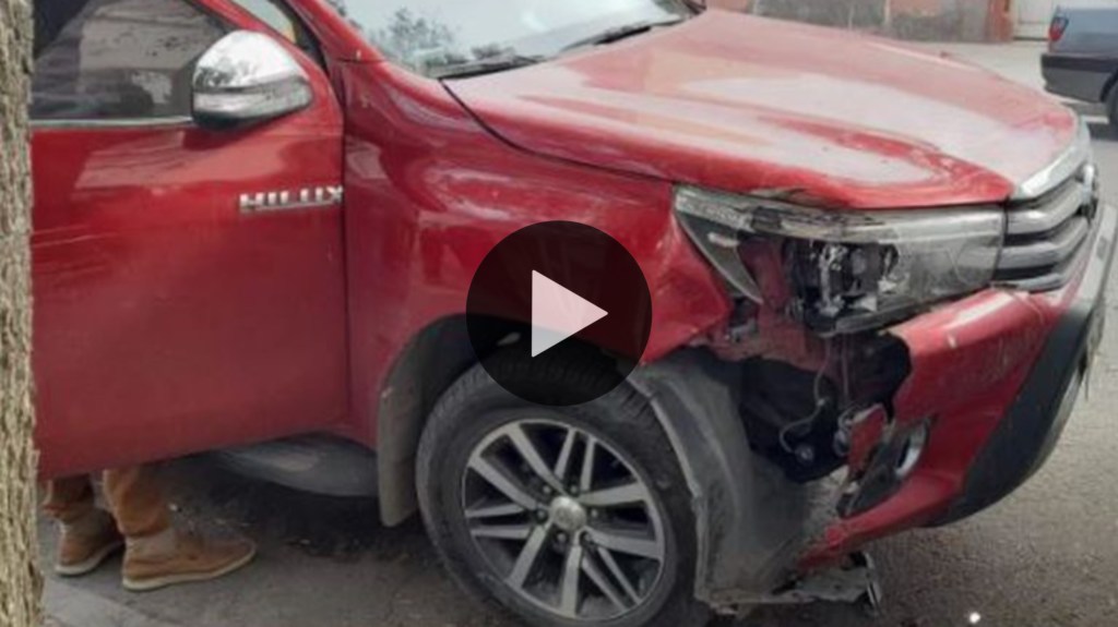 Video: Ricardo Iorio iba alcoholizado y drogado y chocó su camioneta contra un poste de&nbsp;luz