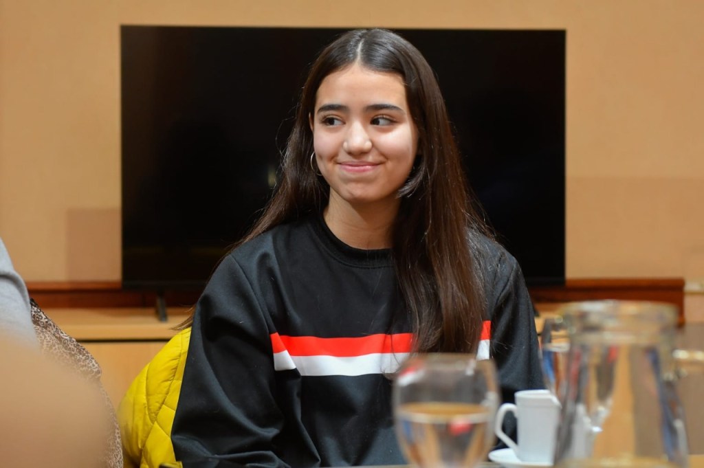 Maderna recibió a la campeona Sudamericana de Patín, Malvina Ruíz&nbsp;García