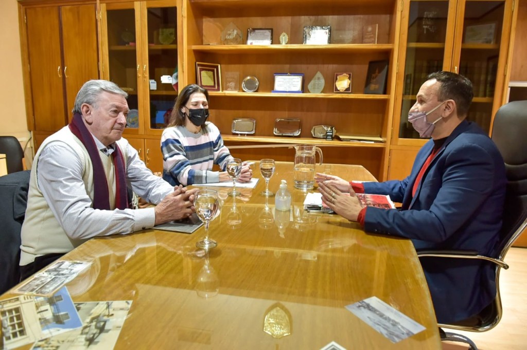Maderna recibió a las autoridades de la Asociación Italiana&nbsp;Trelew