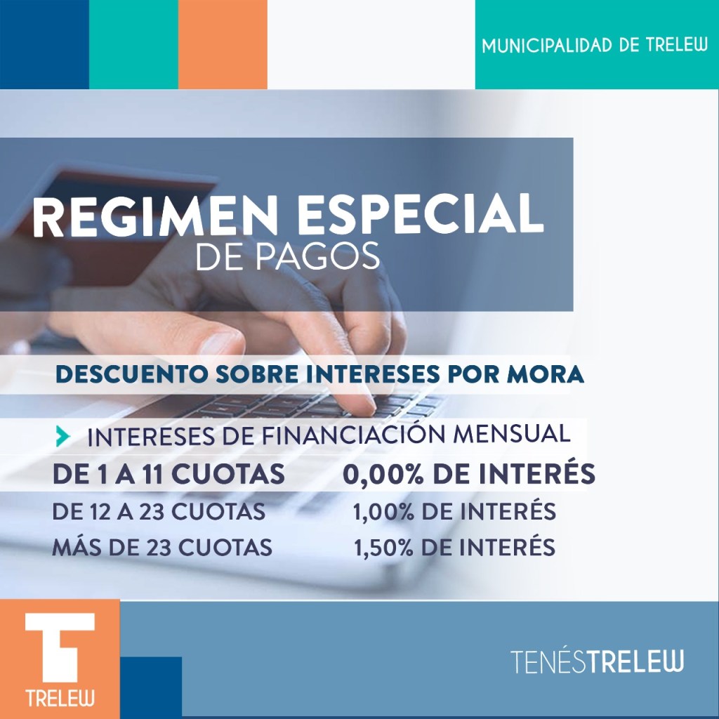Trelew: Comienza el plan especial de pago para impuestos y&nbsp;contribuciones