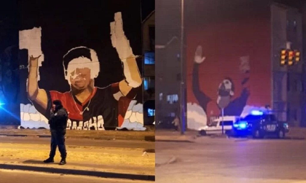 Dos heridos de bala mientras pintaban un mural de Maradona y&nbsp;Messi
