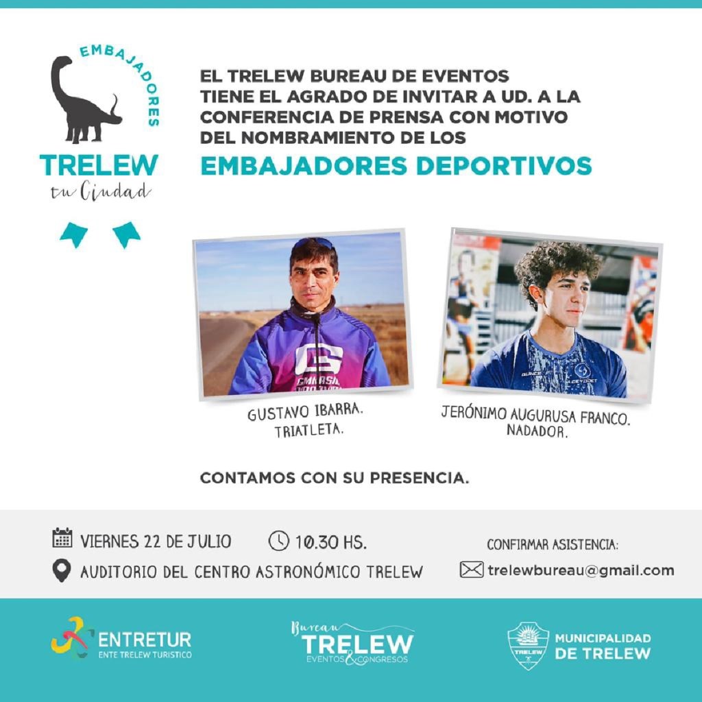 Trelew | Dos deportistas se suman como embajadores de la&nbsp;ciudad
