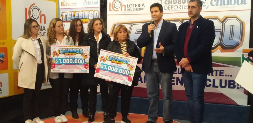 Lotería del Chubut entregó premios del Telebingo Deportivo en&nbsp;Rawson