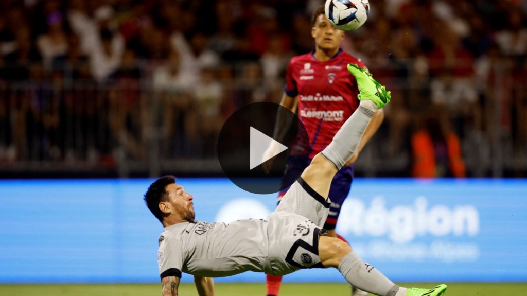 Video: Messi hizo un golazo de chilena en la goleada del&nbsp;PSG