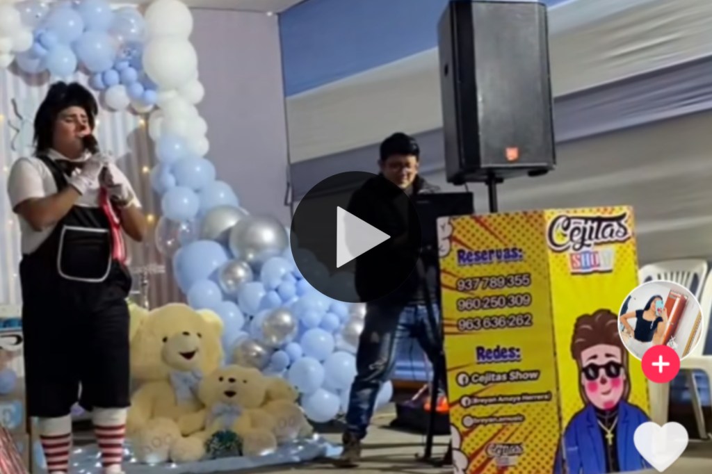 Payaso se equivocó de fiesta y su reacción al darse cuenta se hizo&nbsp;viral