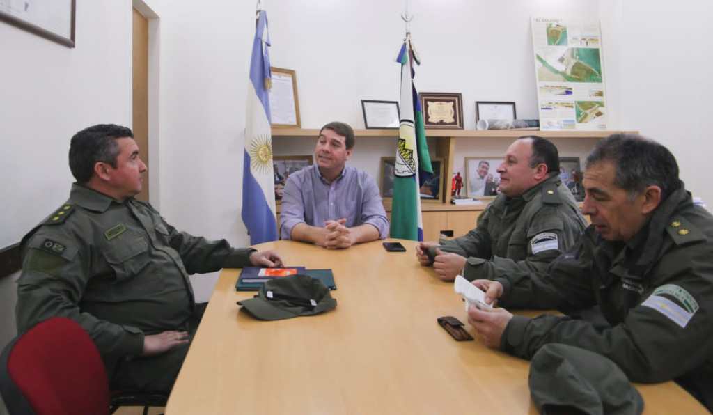 Biss se reunió con el jefe de la Agrupación XIV Chubut de Gendarmería&nbsp;Nacional