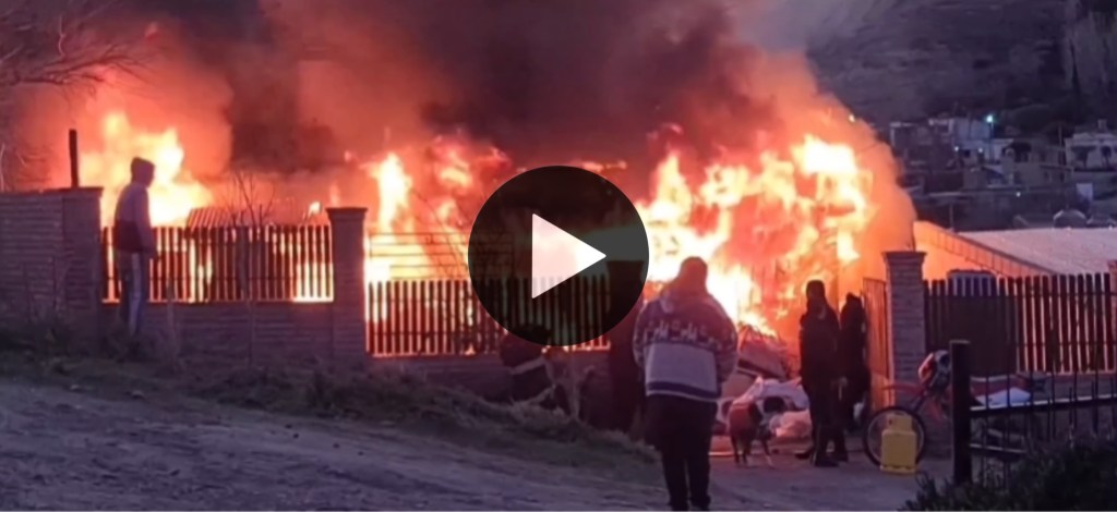 Video: impresionante incendio consumió toda una&nbsp;casa