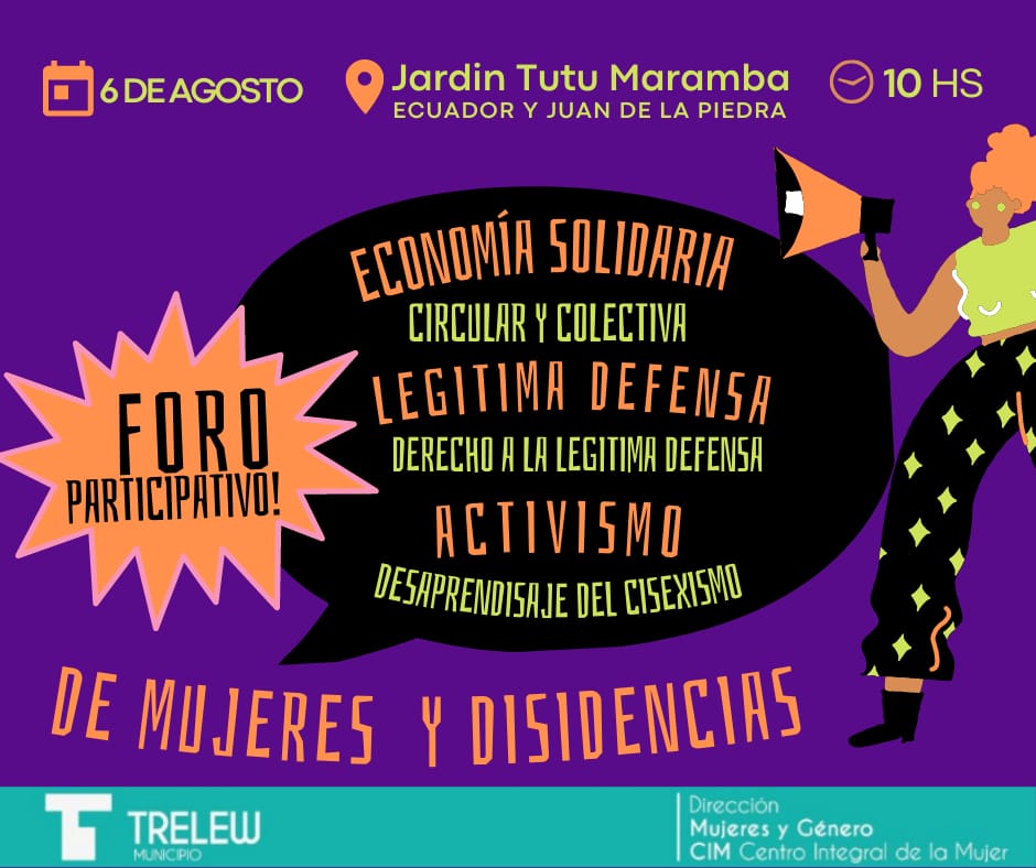 Se realizará el 2° Foro participativo de mujeres y&nbsp;disidencias
