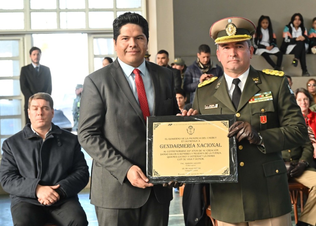 El Gobierno del Chubut participó del acto por el 84º Aniversario de Gendarmería&nbsp;Nacional