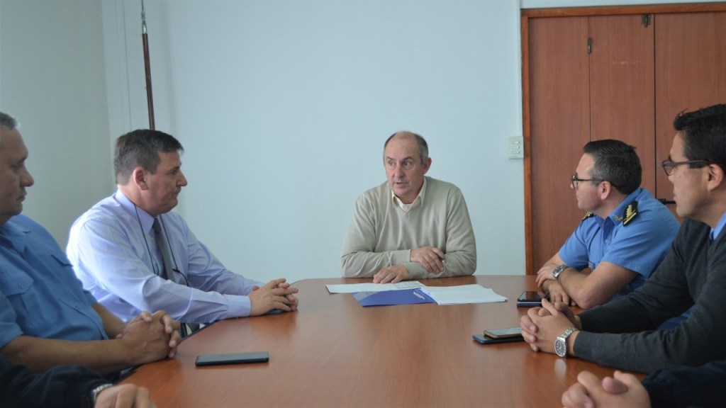 Castro se reunió con la Cúpula de la Policía del&nbsp;Chubut