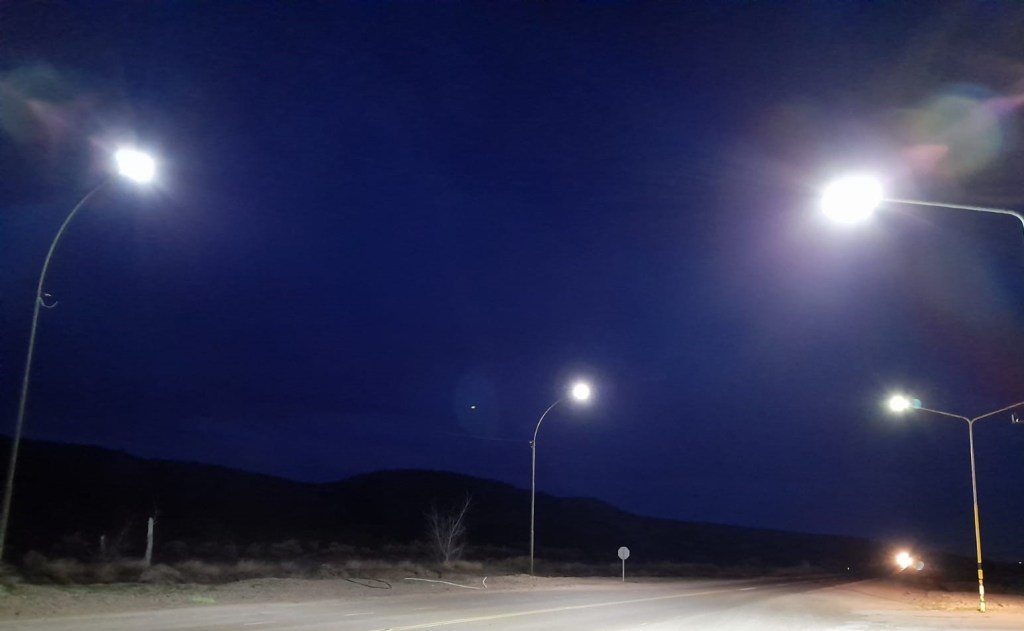 NUEVAS LUMINARIAS EN EL PUESTO POLICIAL DE RUTA&nbsp;°25