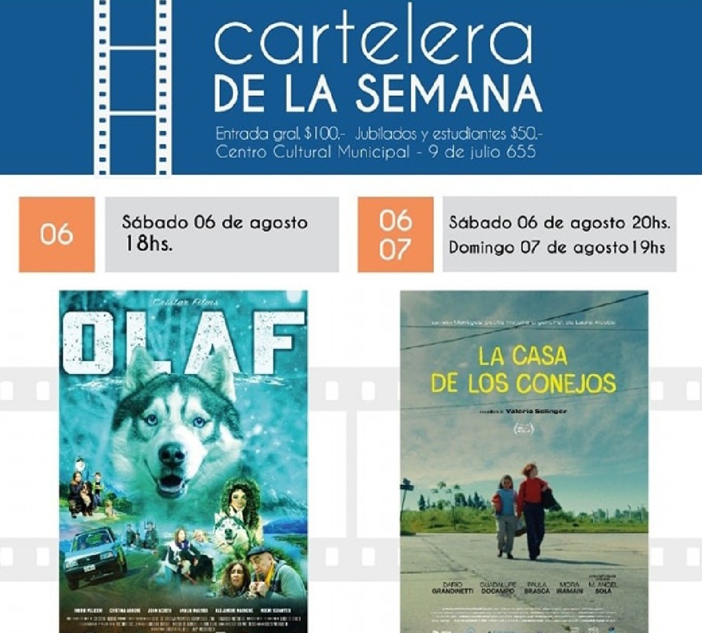 Estrenos para esta semana en la sala de cine Espacio Incaa&nbsp;Trelew